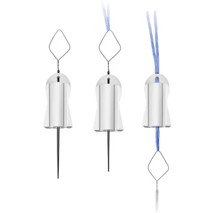 BioCharge® TECHNIQUE Step 1: Using sutures from medial row anchor, load suture through snare and pull through BioCharge® tunnel.