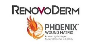 Nanofiber, RenovoDerm and Phoenix Wound Matrix Logos