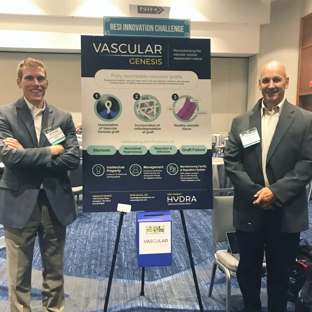 Jed Johnson and Ross Kayuha representing Vascular Genesis at the RESI Conference in Boston