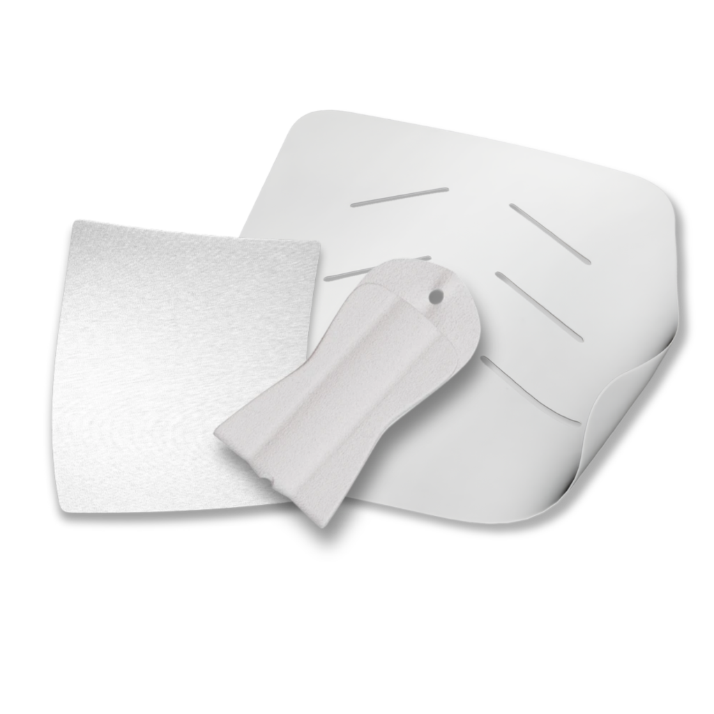 ROTIUM®, BioCharge® and Phoenix Wound Matrix® side by side showcasing Core Specs and Manufacturing Versatility.